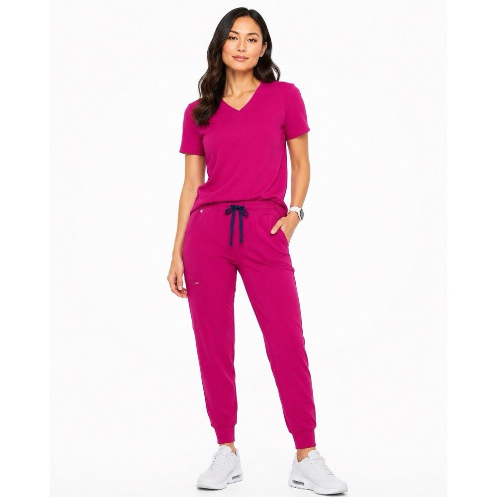 Limited Edition FIGS Zamora High Waisted Jogger Scrub Pants Ultra Rose XXL Tall